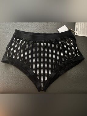 PACO RABANNE High-Waist Embellished with studs  Underpants